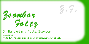 zsombor foltz business card